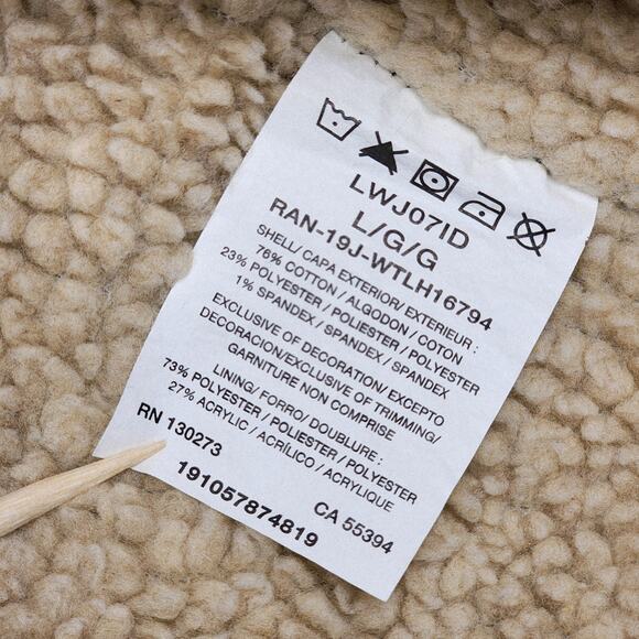 Wrangler Women's Retro Denim Jacket Sherpa Lined Western Large Excellent Cond. - Picture 10 of 13